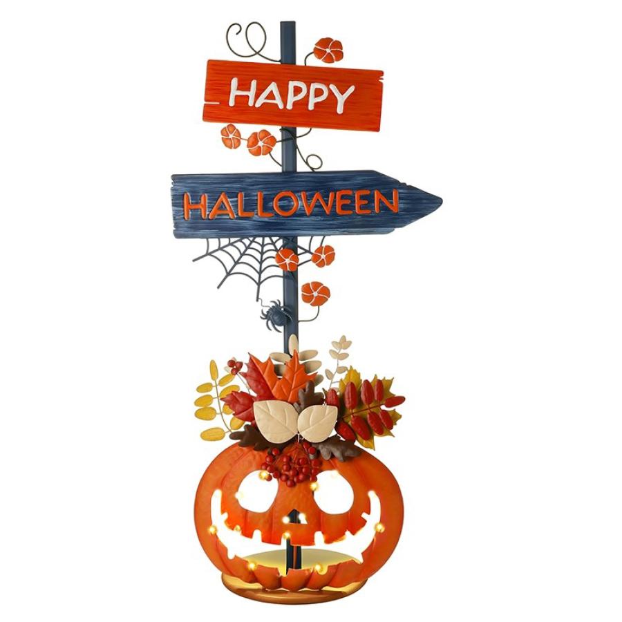 Metal Happy Halloween Sign